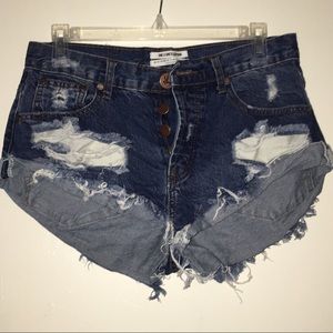 One Teaspoon Jean Shorts